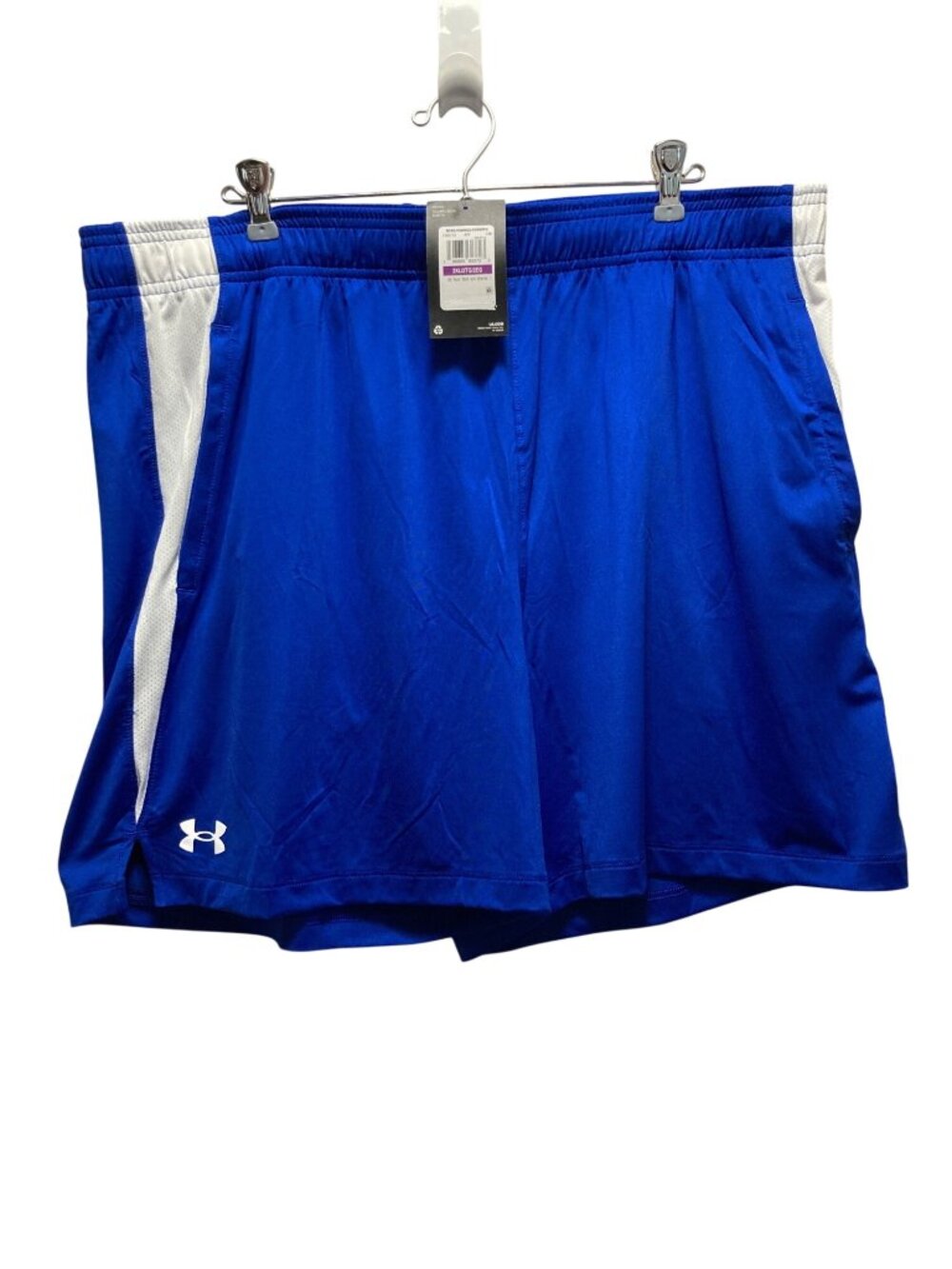 Under Armour Shorts Mens 2XL Blue Loose Fit Tech Vent 6in Inseam Activewear